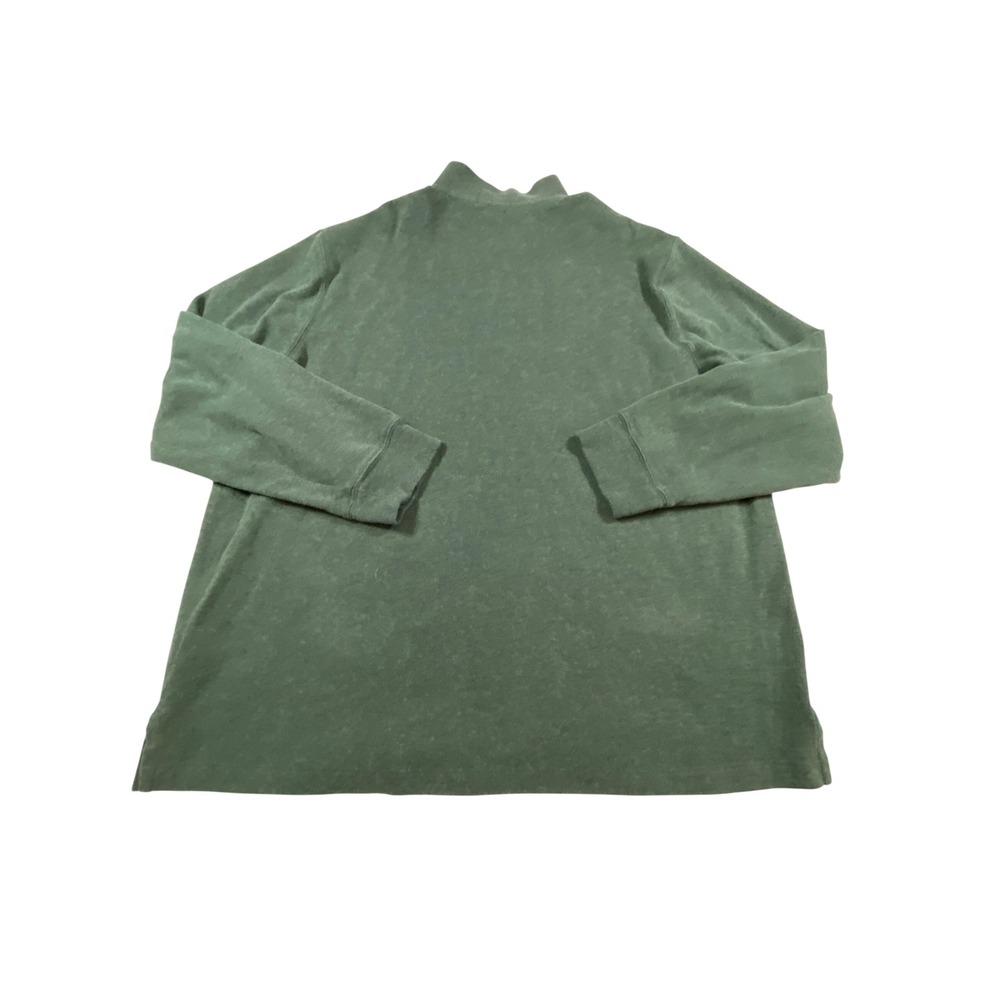Polo Ralph Lauren Mens XXL‎ Estate Rib Quarter Zip Pullover Green Pony Logo - Picture 3 of 9